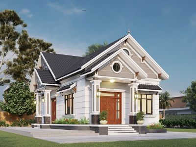 95 ý tưởng thiết kế Nhà cấp 4 mái Thái năm 2024